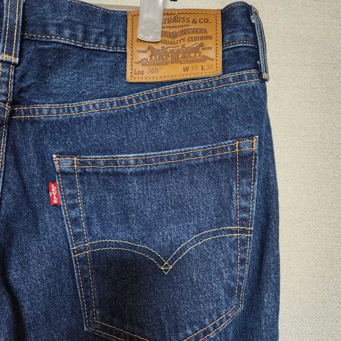 리바이스 프리미엄 청바지 568 남32 상품이미지4