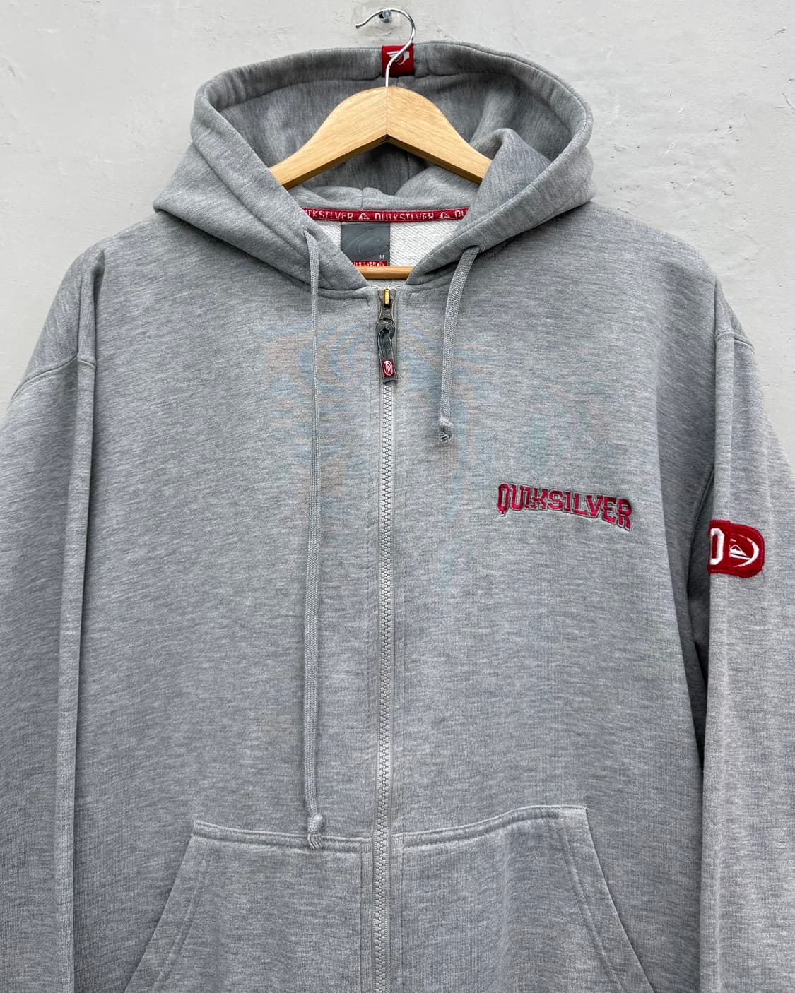 퀵실버 00s 엠브로이더리 스웻 후드집업 상품이미지2