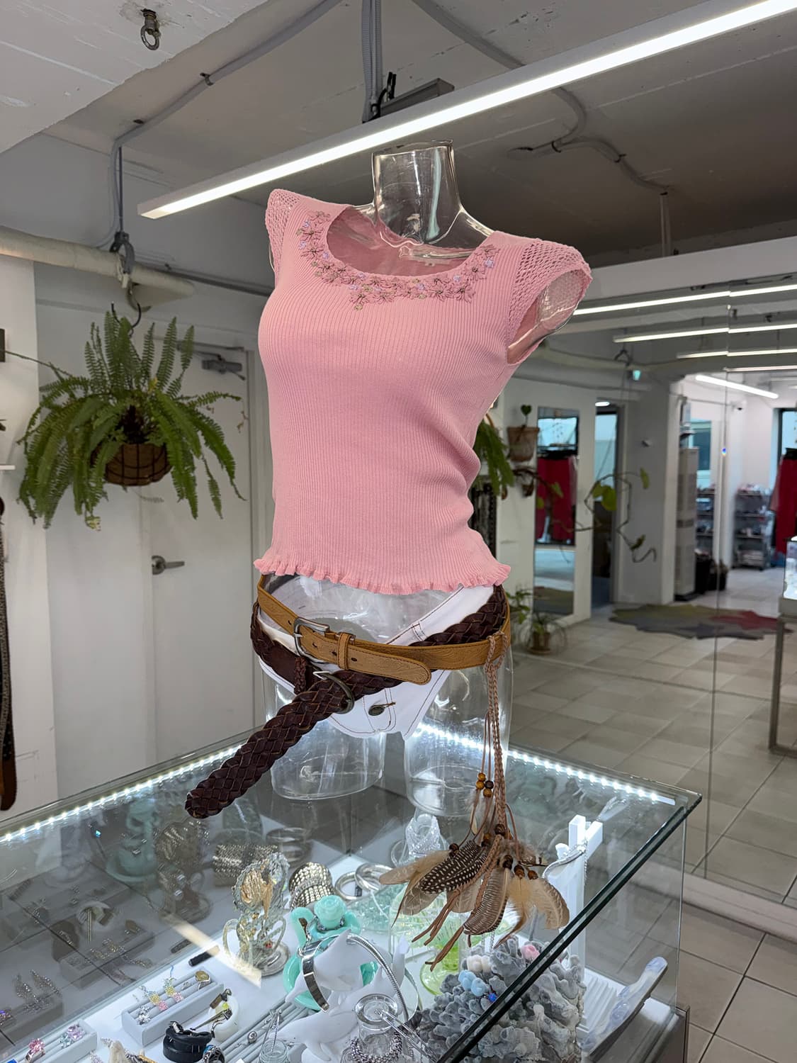crochet knit top 상품이미지1