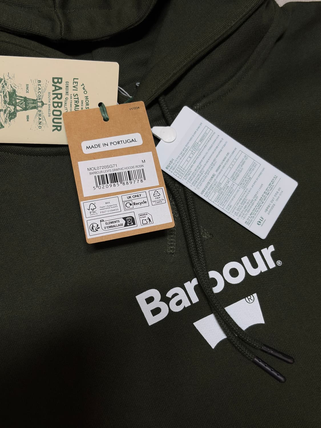 리바이스 x 바버 그래픽 후드 상품이미지5