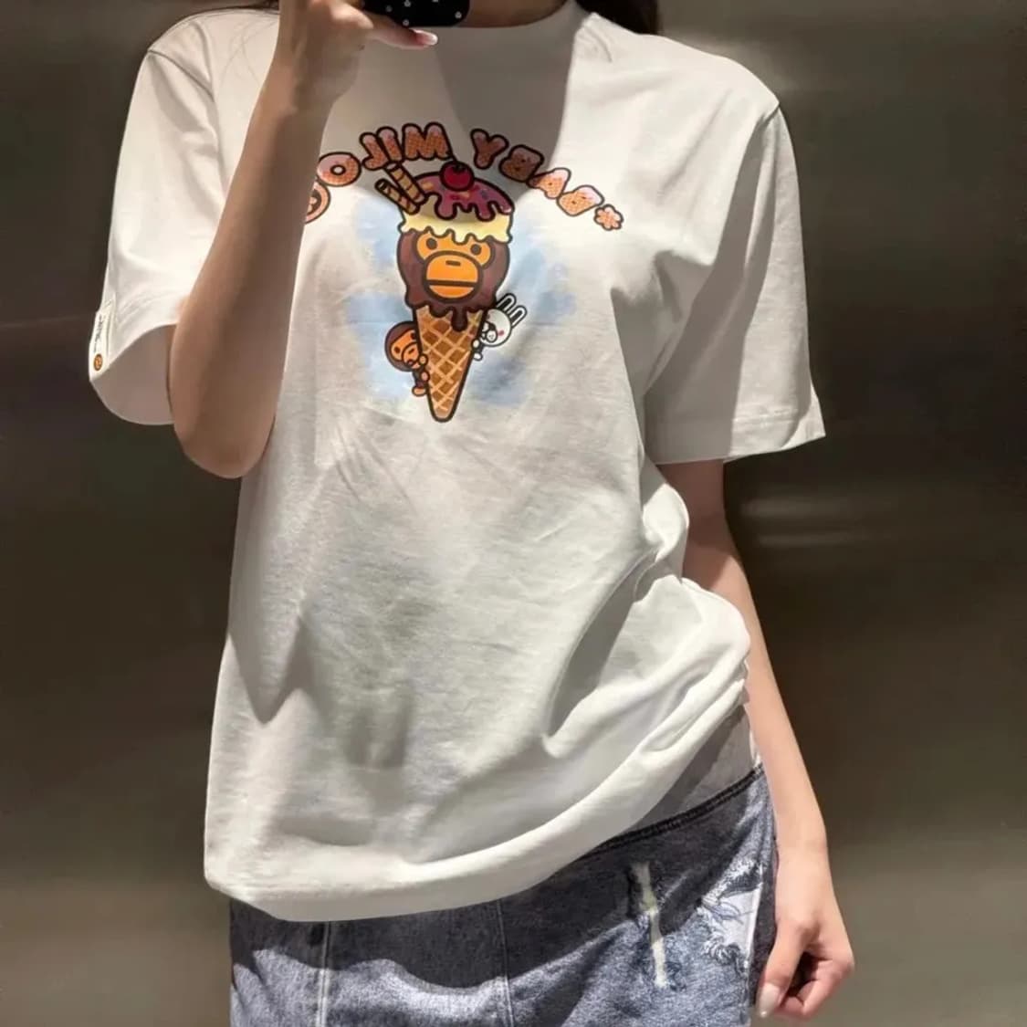 베이프 베이비 마일로 아이스크림 티셔츠 2025SS  상품이미지7
