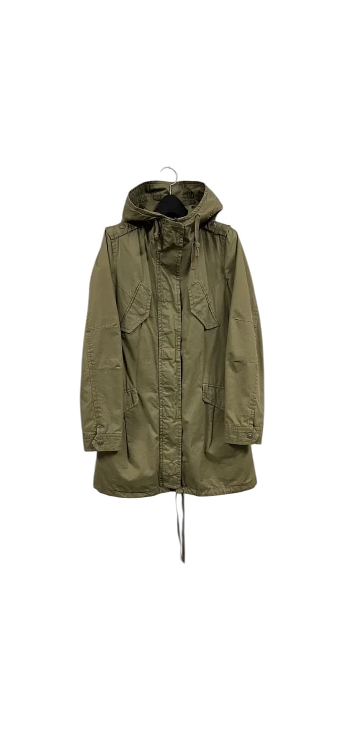 S) 페리엘리스PERRY ELLIS 카키색 야상 점퍼 후드 자켓 O240 상품이미지1