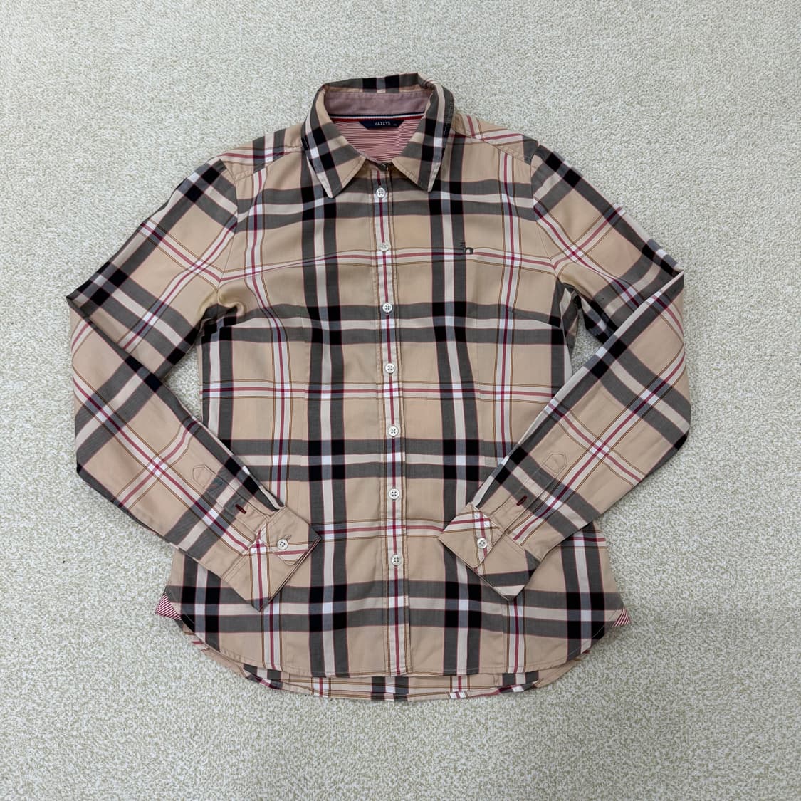 [85] 헤지스 여성 체크패턴 셔츠 0107T1 상품이미지1