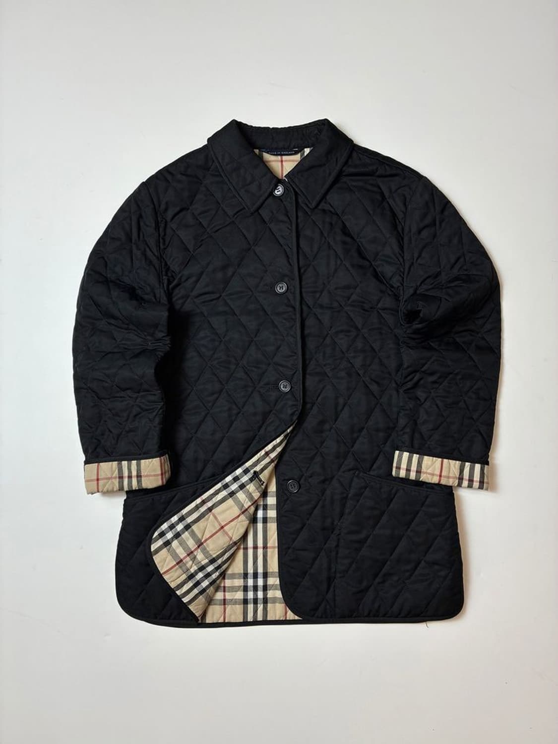 버버리 00's 체크 안감 퀼팅 자켓 PN8920 상품이미지1