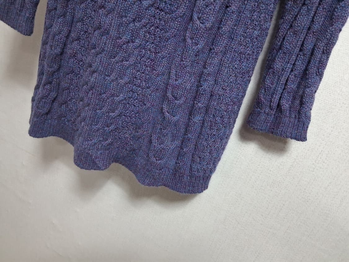 일본빈티지 IFER Knit wear 알 숄카라 알파카 꽈배기울니트  상품이미지7