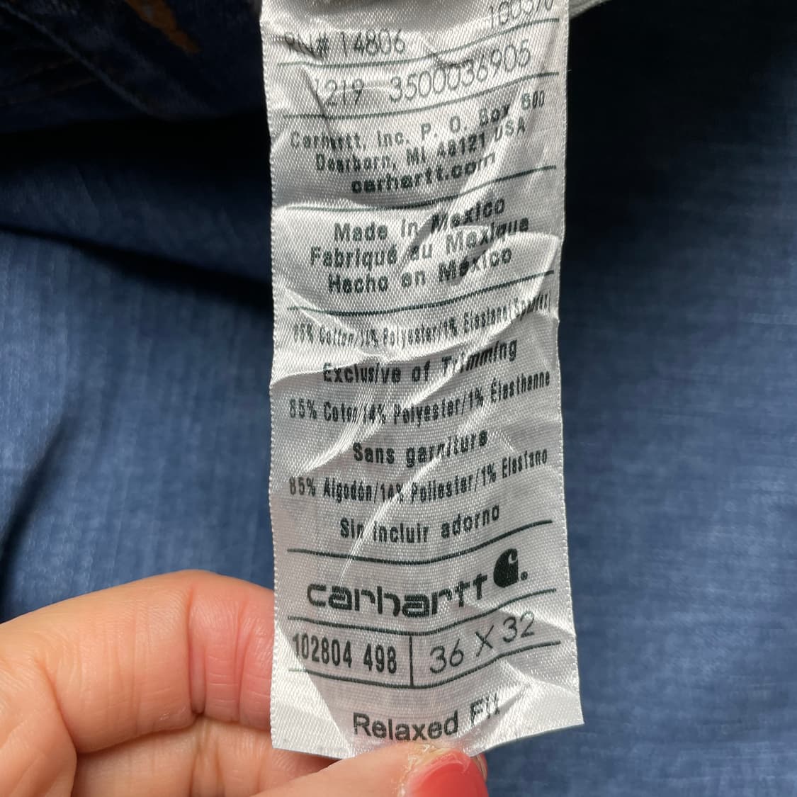CARHARTT 칼하트 빈티지 릴렉스핏 데님 팬츠 상품이미지9