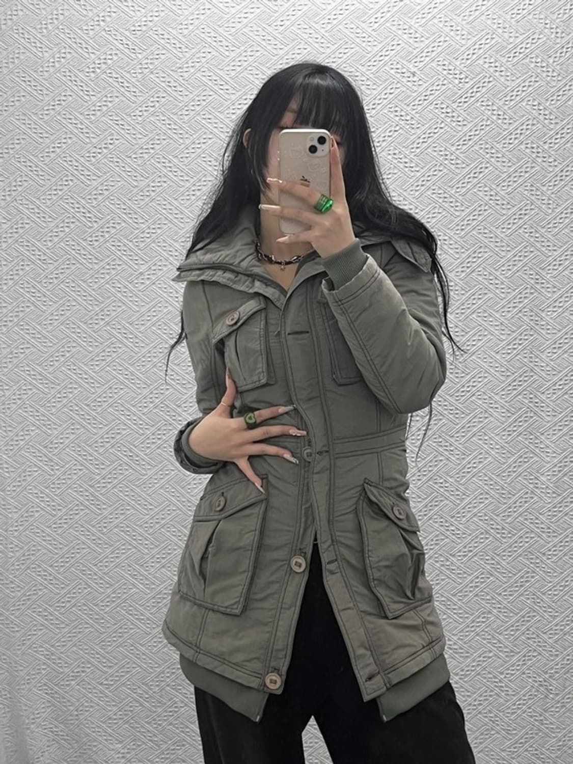 아디다스 레트로 빈티지 슬림핏 00's 야상 자켓 85 C08219 상품이미지1