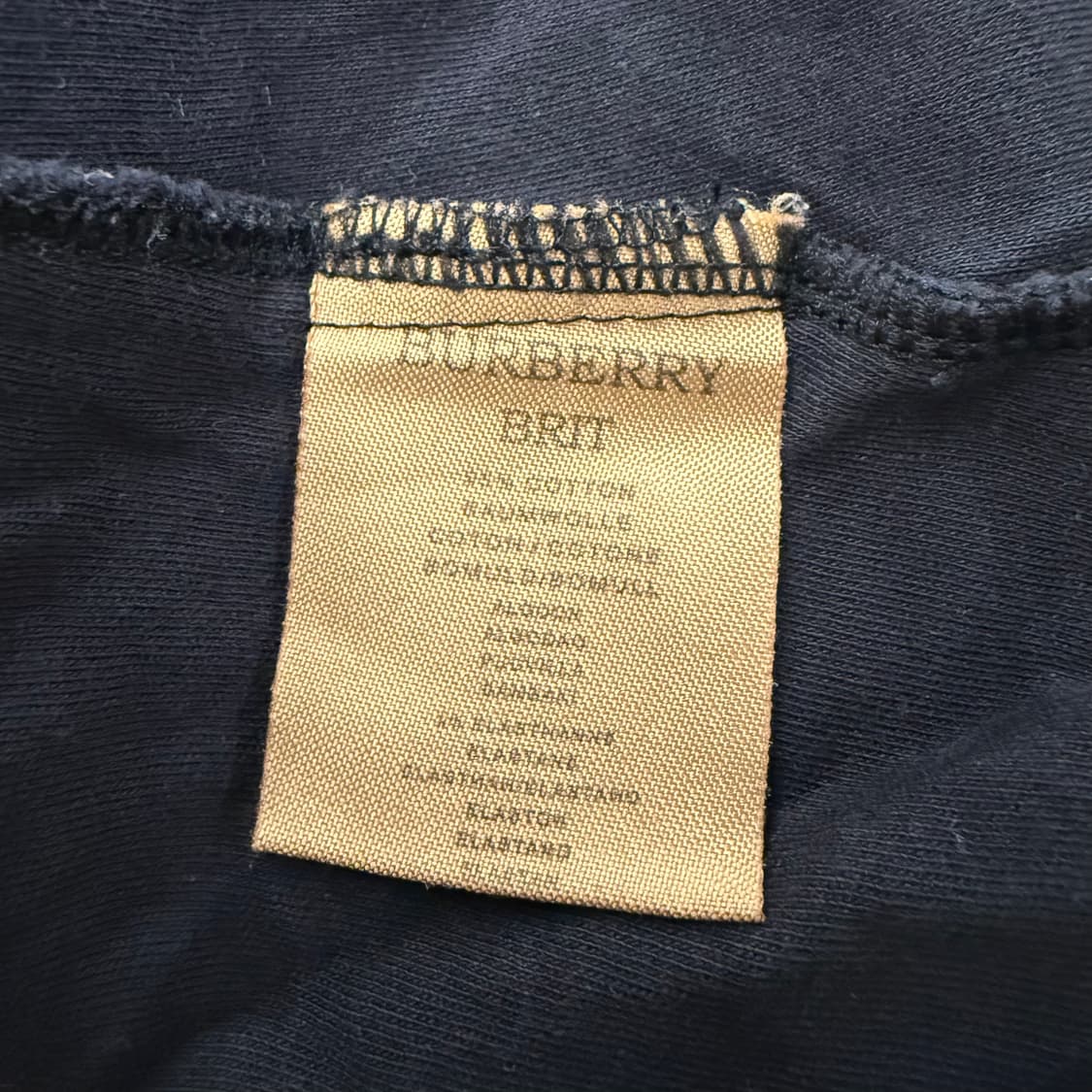 [정품/XXL] 버버리 블랙 체크 반팔 폴로 티셔츠 b17 상품이미지5