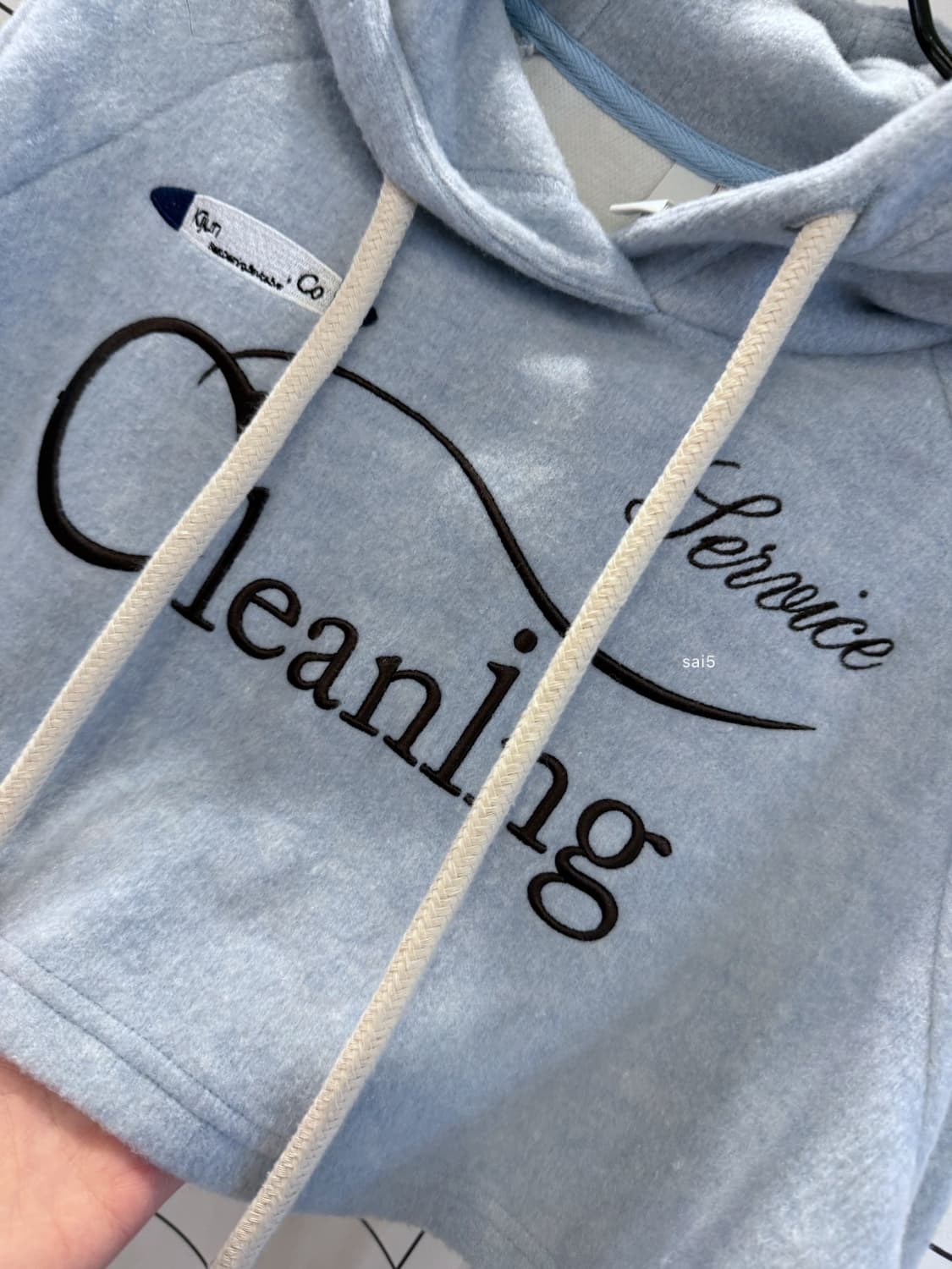 기준 플리스 크롭 후드티  상품이미지4