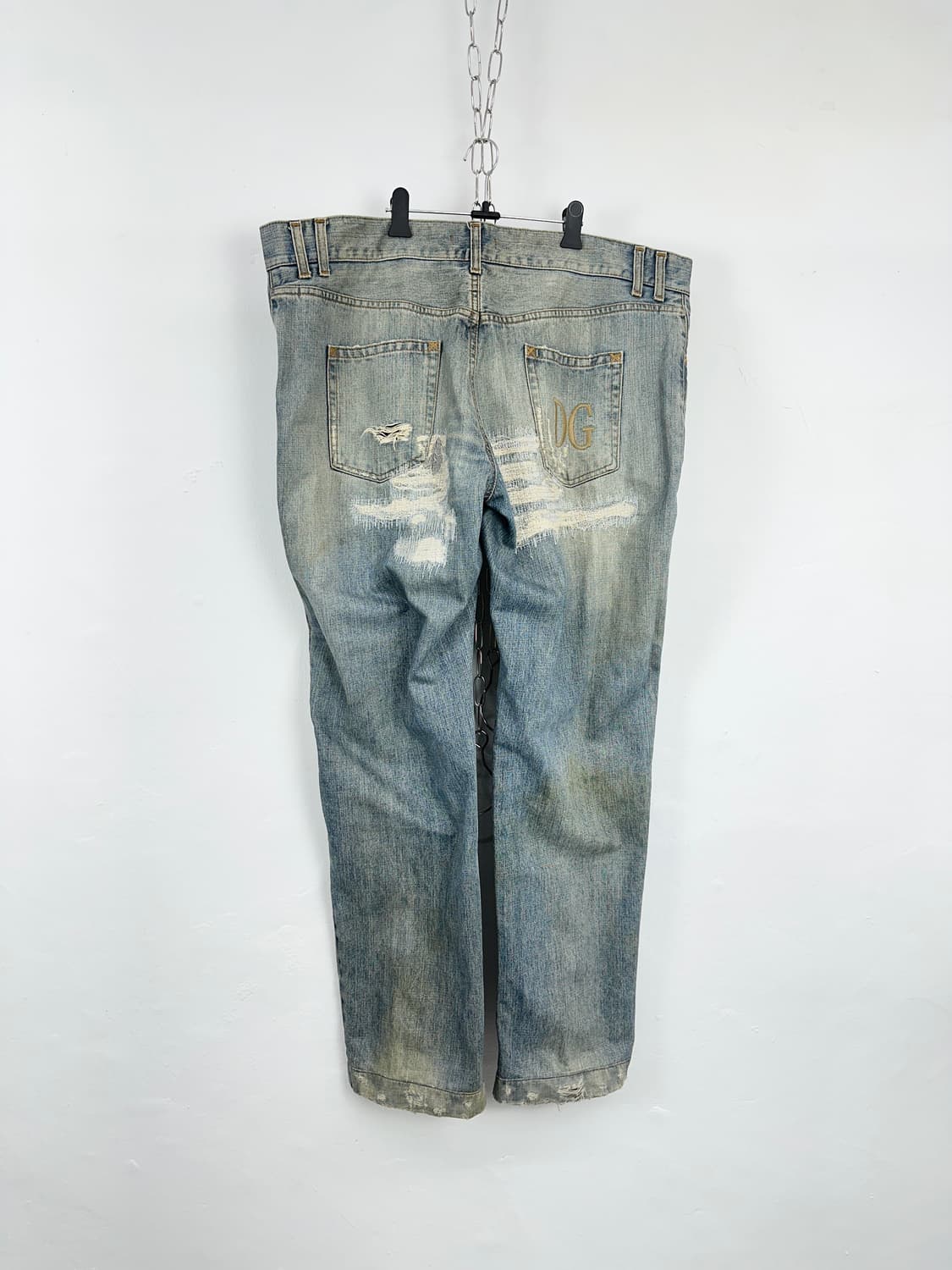 Dolce & Gabbana Distressed Straight Deni 상품이미지5