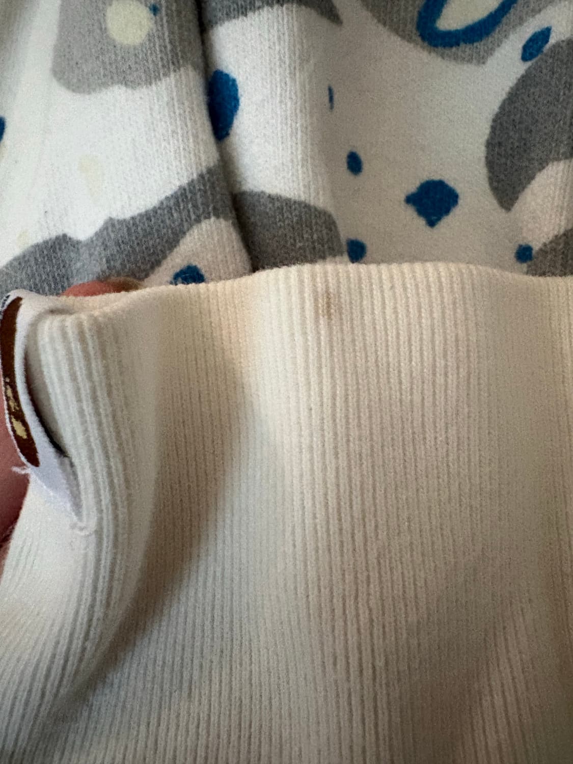 (렌티큘러 로고)(야광)베이프 릴렉스드 스페이스 카모 크루넥 화이트 상품이미지5