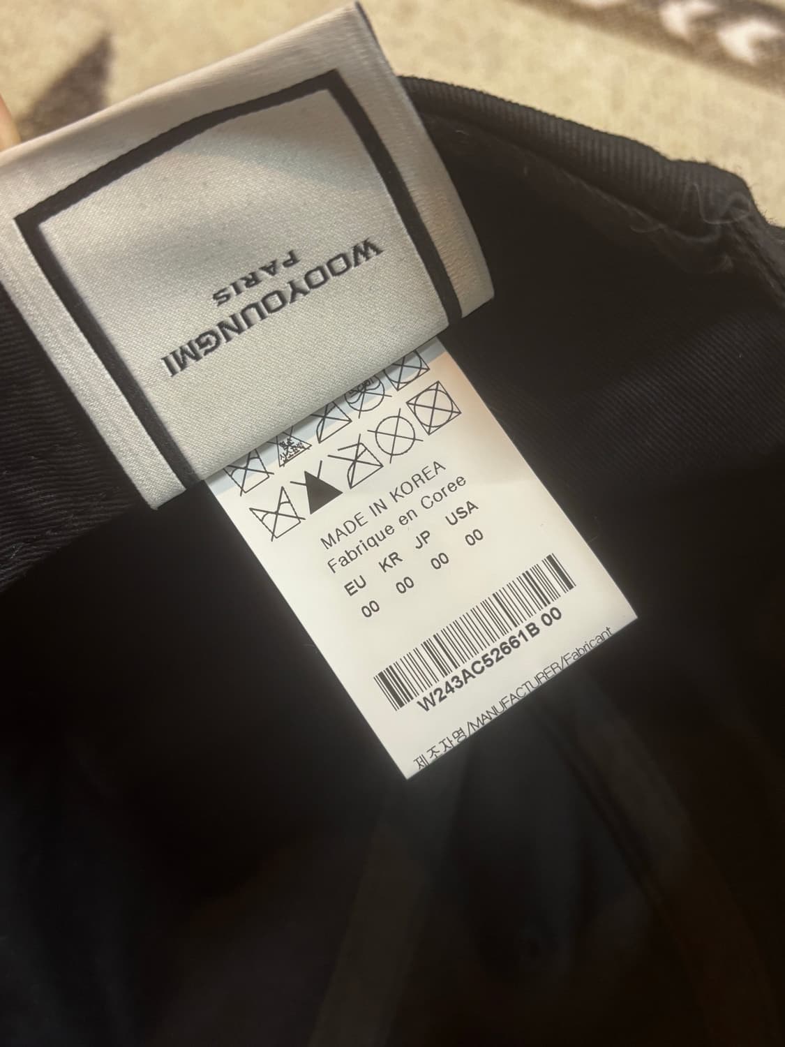 우영미 자수 로고 볼캡  상품이미지5