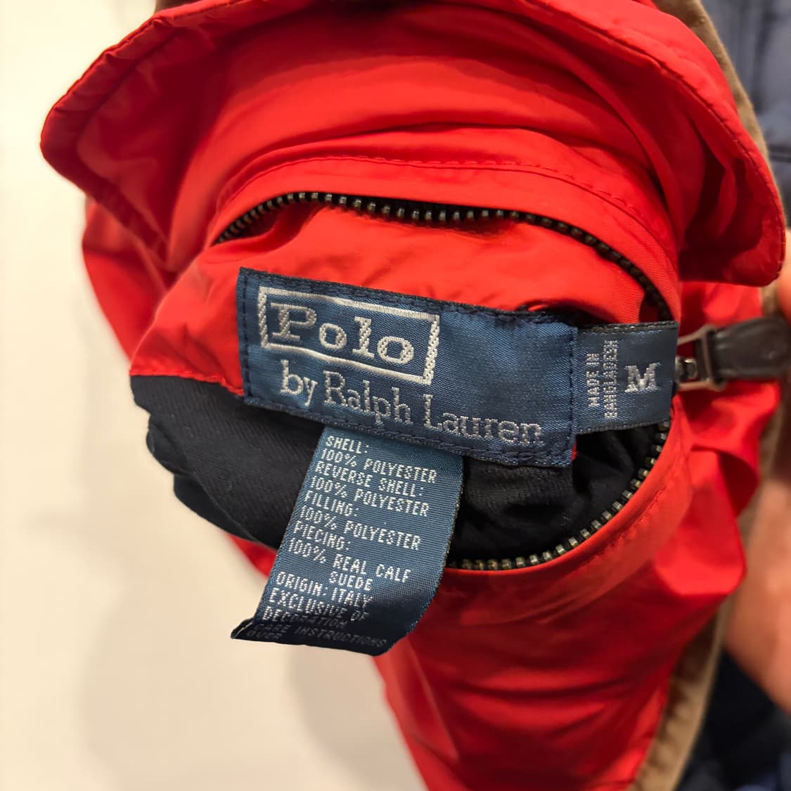 [M] 폴로 랄프로렌 리버시블 네이비 레드 퀼팅 자켓 D815 상품이미지7
