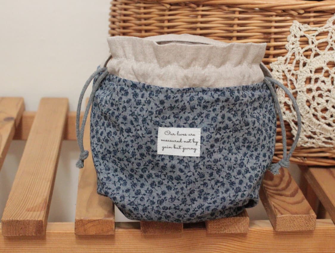 핸드메이드 손잡이 스트링 파우치 상품이미지7