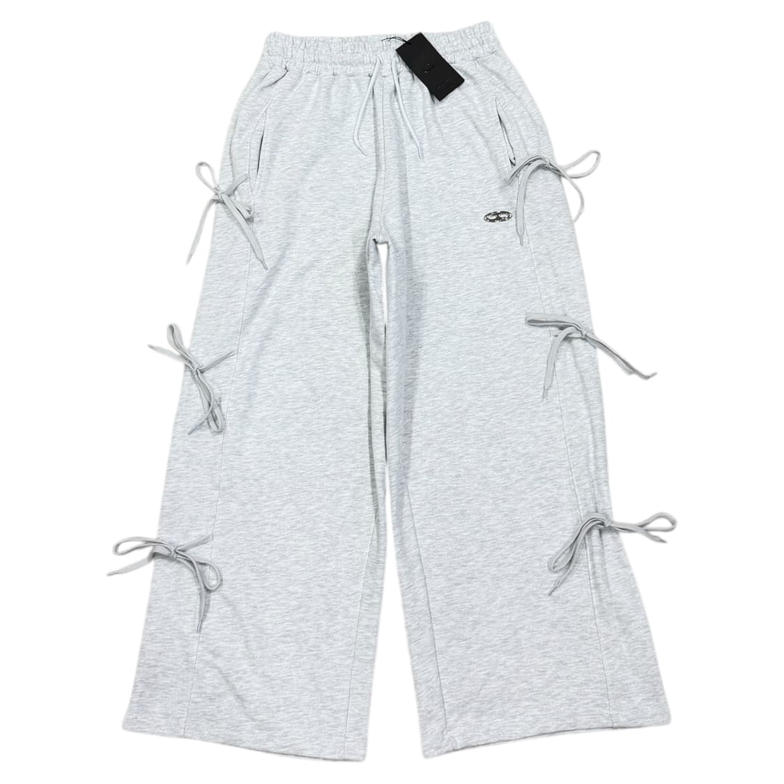 가터갤러리 심볼 노트 리본 와이드 스웻팬츠 바지 그레이 L 상품이미지1