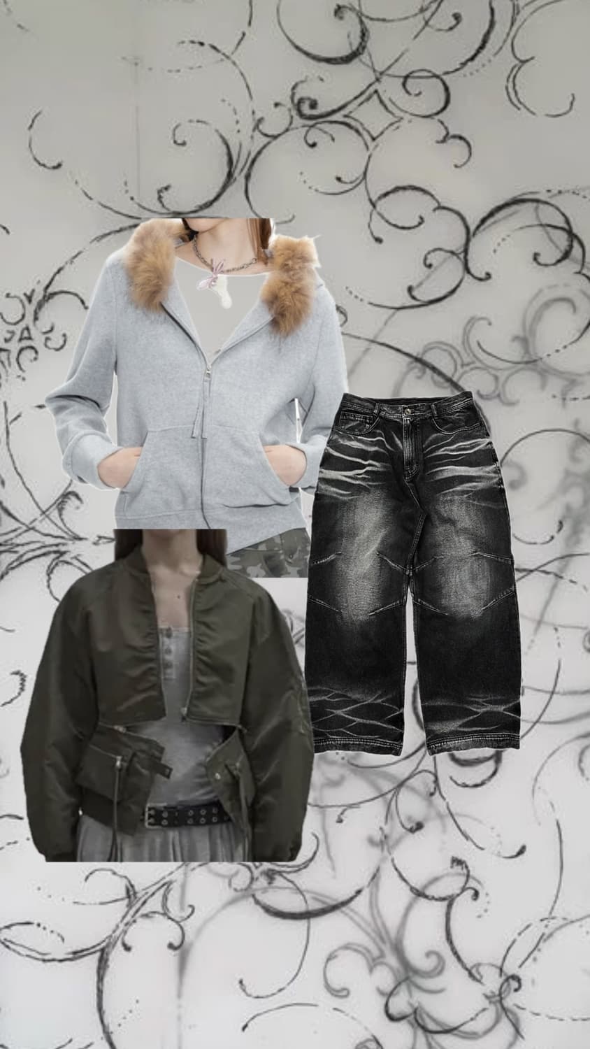 lcdc 항공점퍼 개강룩 초봄룩 올브랜드 코디세트상품 상품이미지2