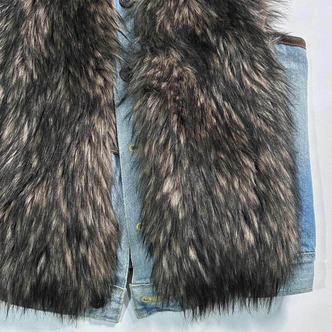 폴로 D&S 데님 퍼 베스트 상품이미지3