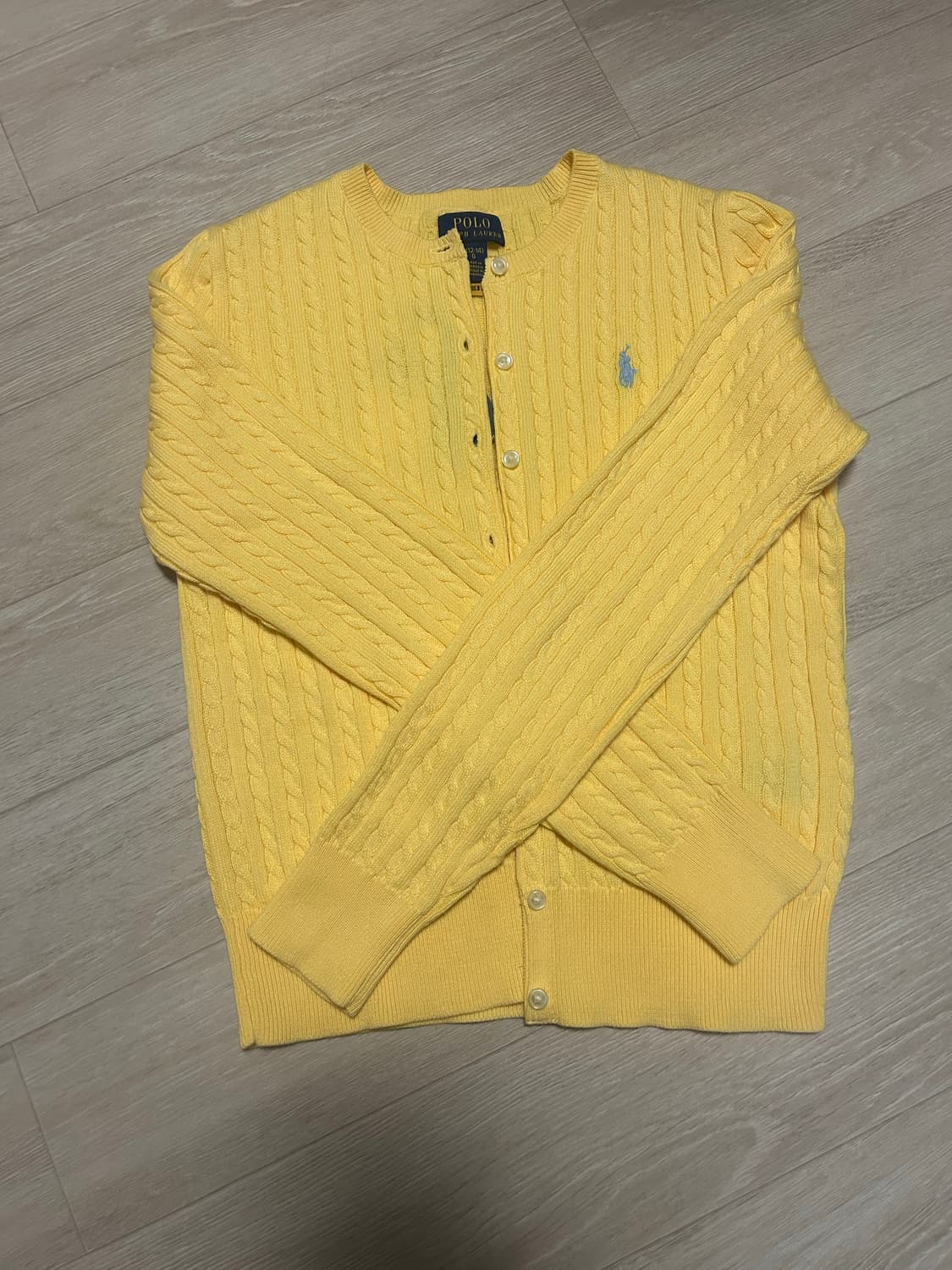 폴로 랄프로렌 걸즈 케이블 니트 가디건 상품이미지2