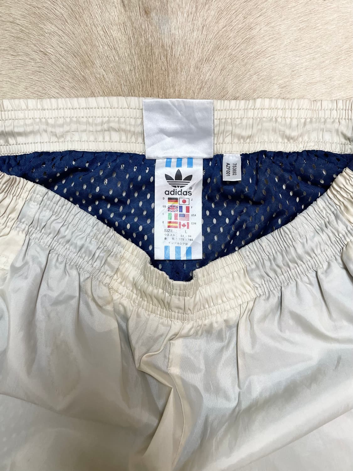 아디다스 파이어버드 와이드 츄바 아이보리 상품이미지2