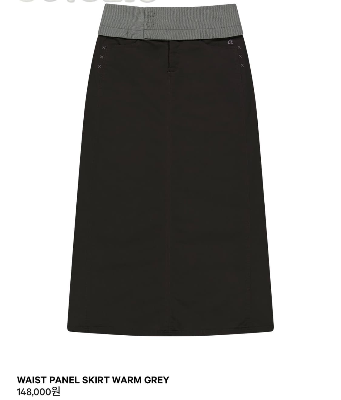 코이세이오 웨이스트 판넬 스커트 웜그레이 2 상품이미지1