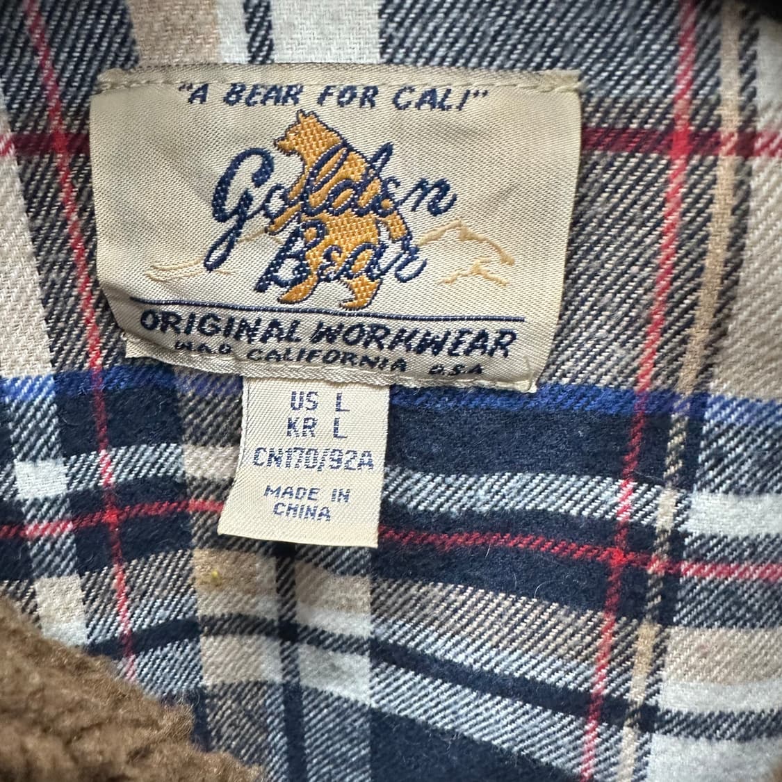 100 골든베어 90s 남자 루즈핏 양털 뽀글이 점퍼 상품이미지4