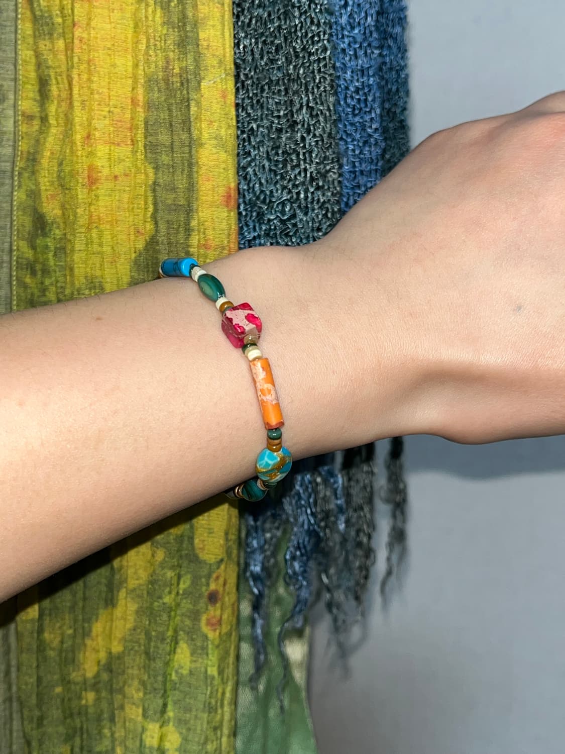 빈티지 비즈 팔찌 상품이미지2