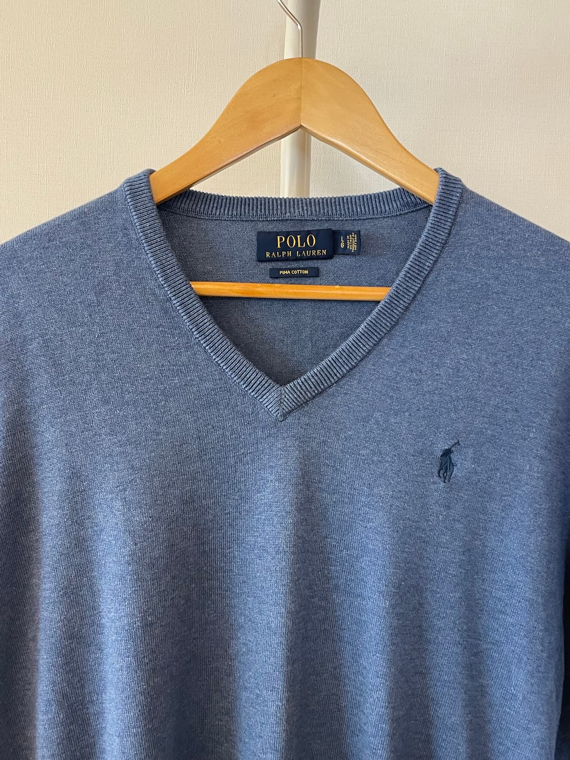 Polo Ralph Lauren 피마코튼 브이넥 니트 스웨터  상품이미지2