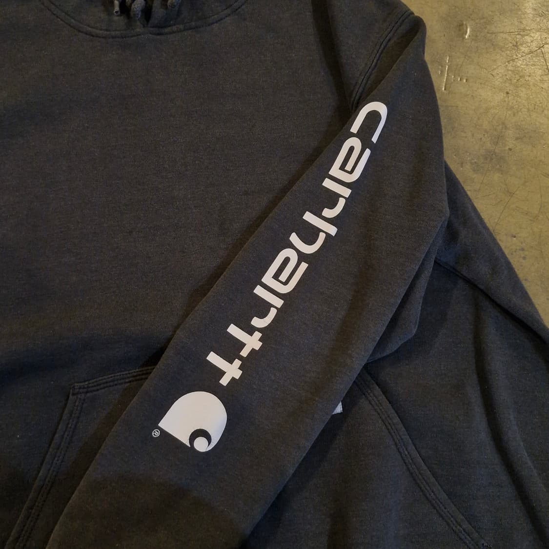 칼하트 스펠아웃 후드티 차콜 L~2XL 상품이미지3