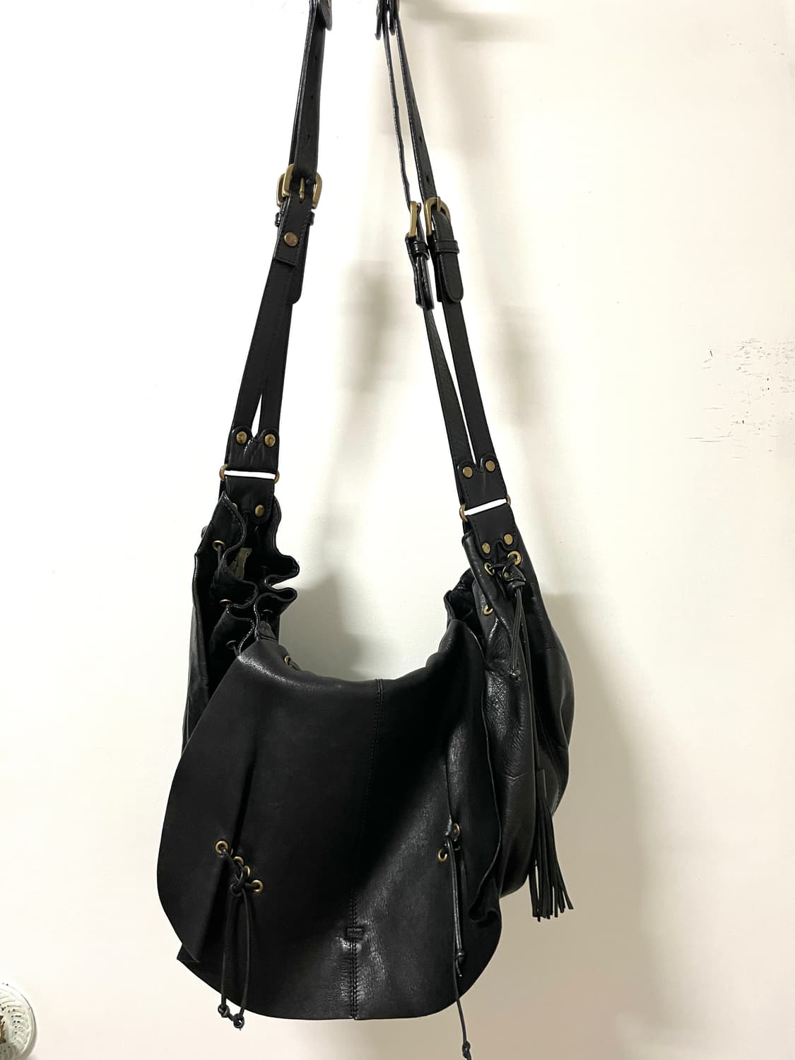 양가죽 크로스 숄더백 상품이미지2