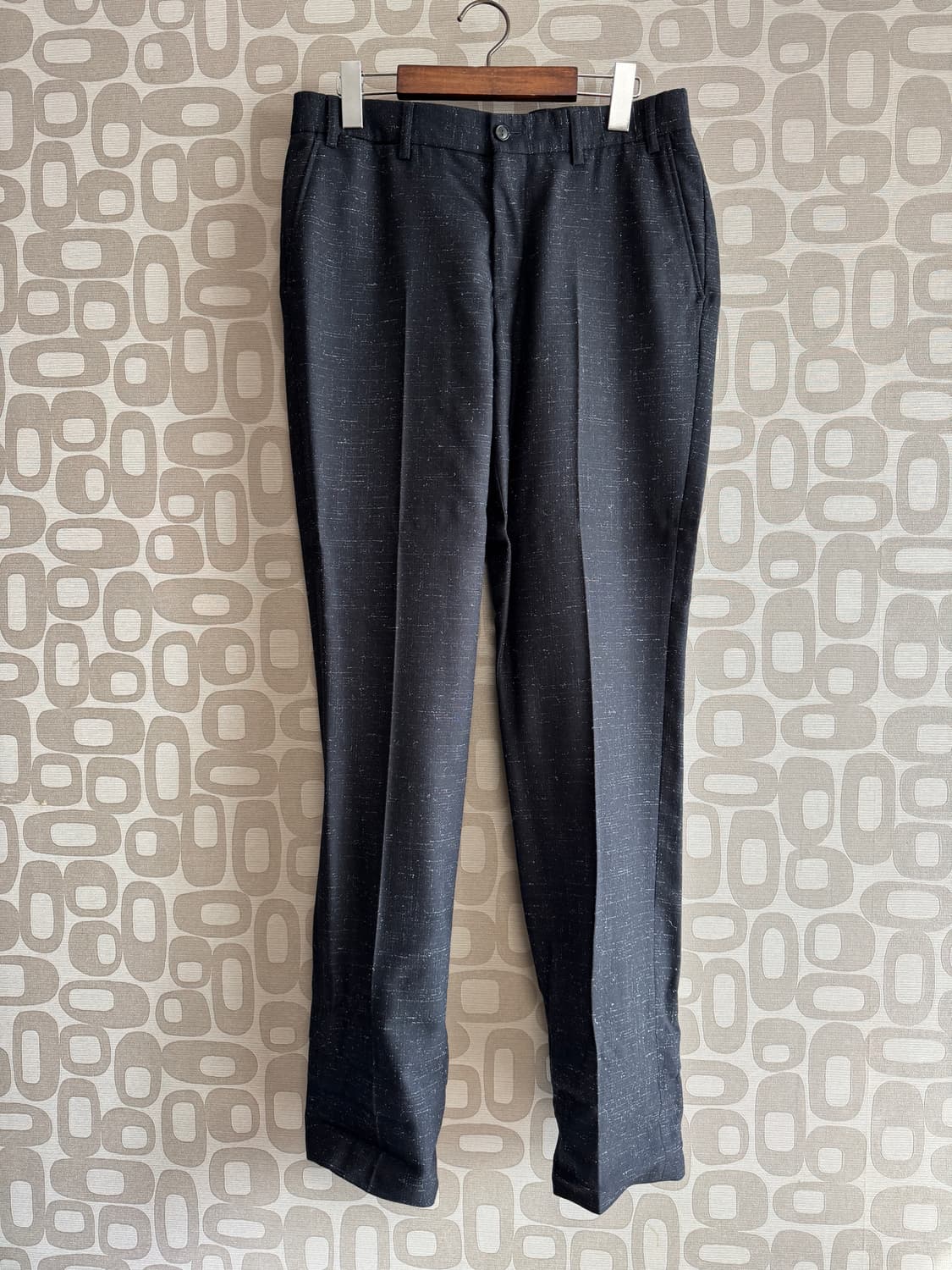 Our Legacy 아워 레가시 블랙 메탈릭 패턴 울 팬츠 바지 46 상품이미지1