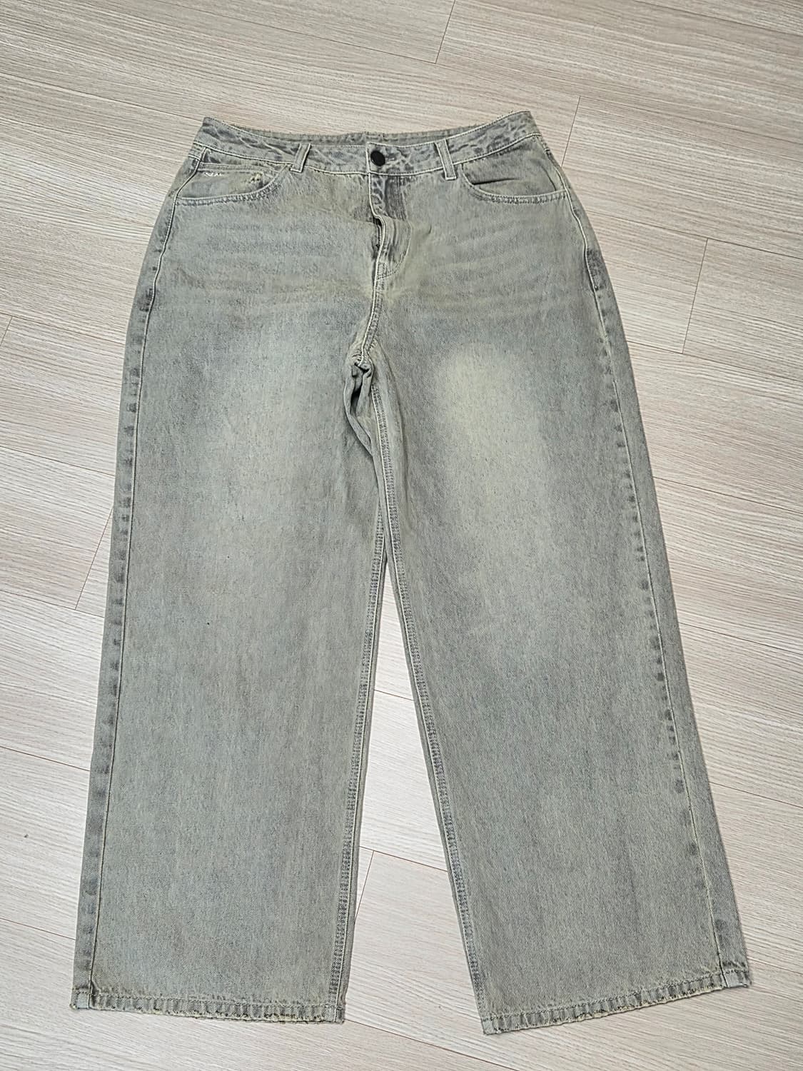 인사일런스 와이드 진 GREY BEIGE L 상품이미지3