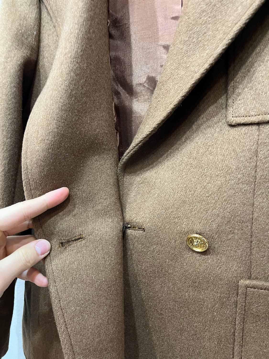 유럽빈티지 Made in FRANCE 금장 울자켓 우먼즈 상품이미지6