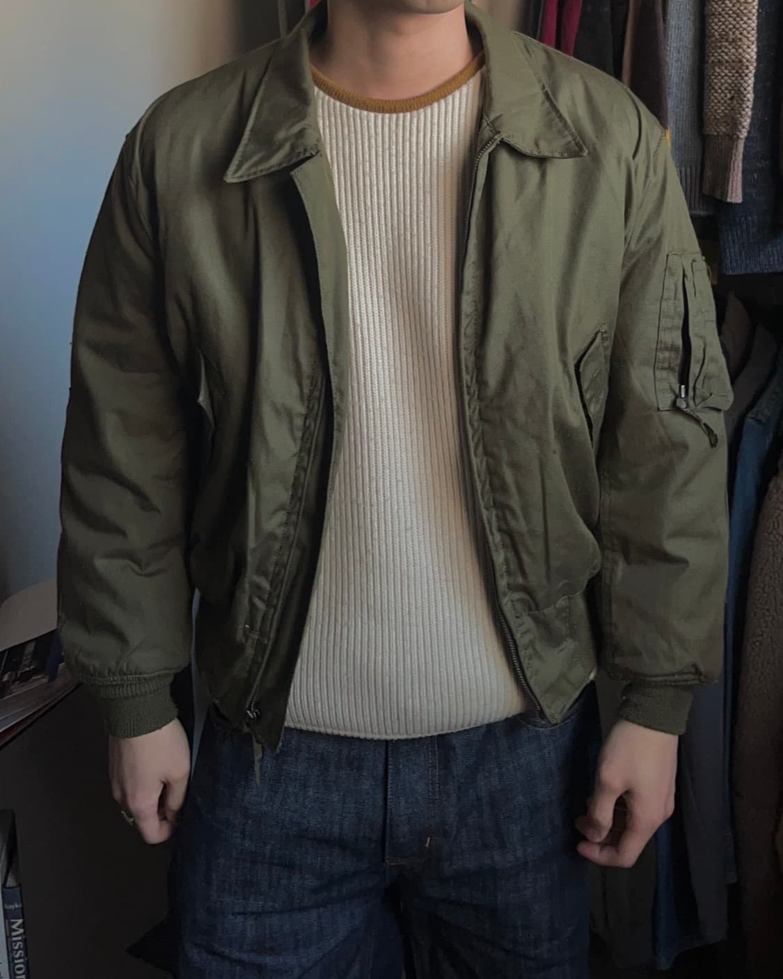 80s 미군 오리지널 CVC 탱커 자켓 상품이미지1