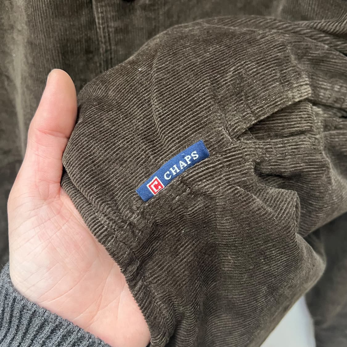 90s 챕스 랄프로렌 코듀로이 셔츠 자켓 XL 상품이미지4