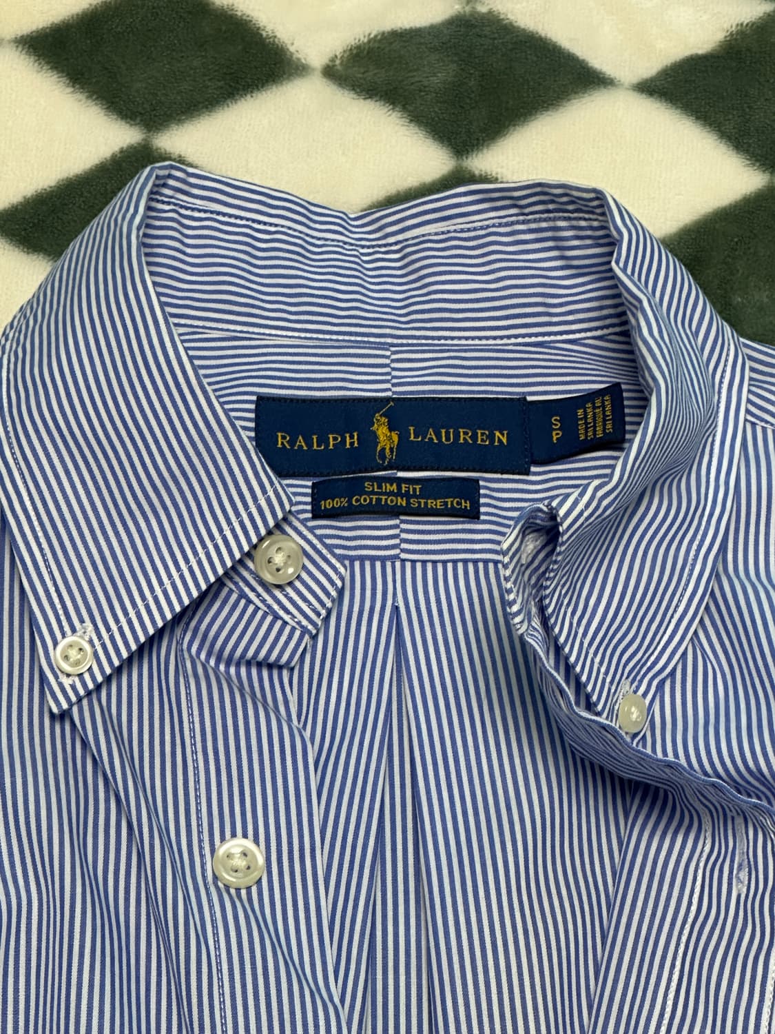[정품]폴로 랄프로렌 스트라이프 셔츠 슬림핏 S 상품이미지4