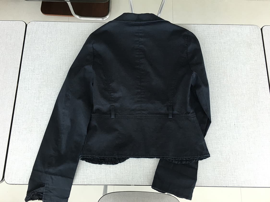 ruffle trim belted jacket 상품이미지2