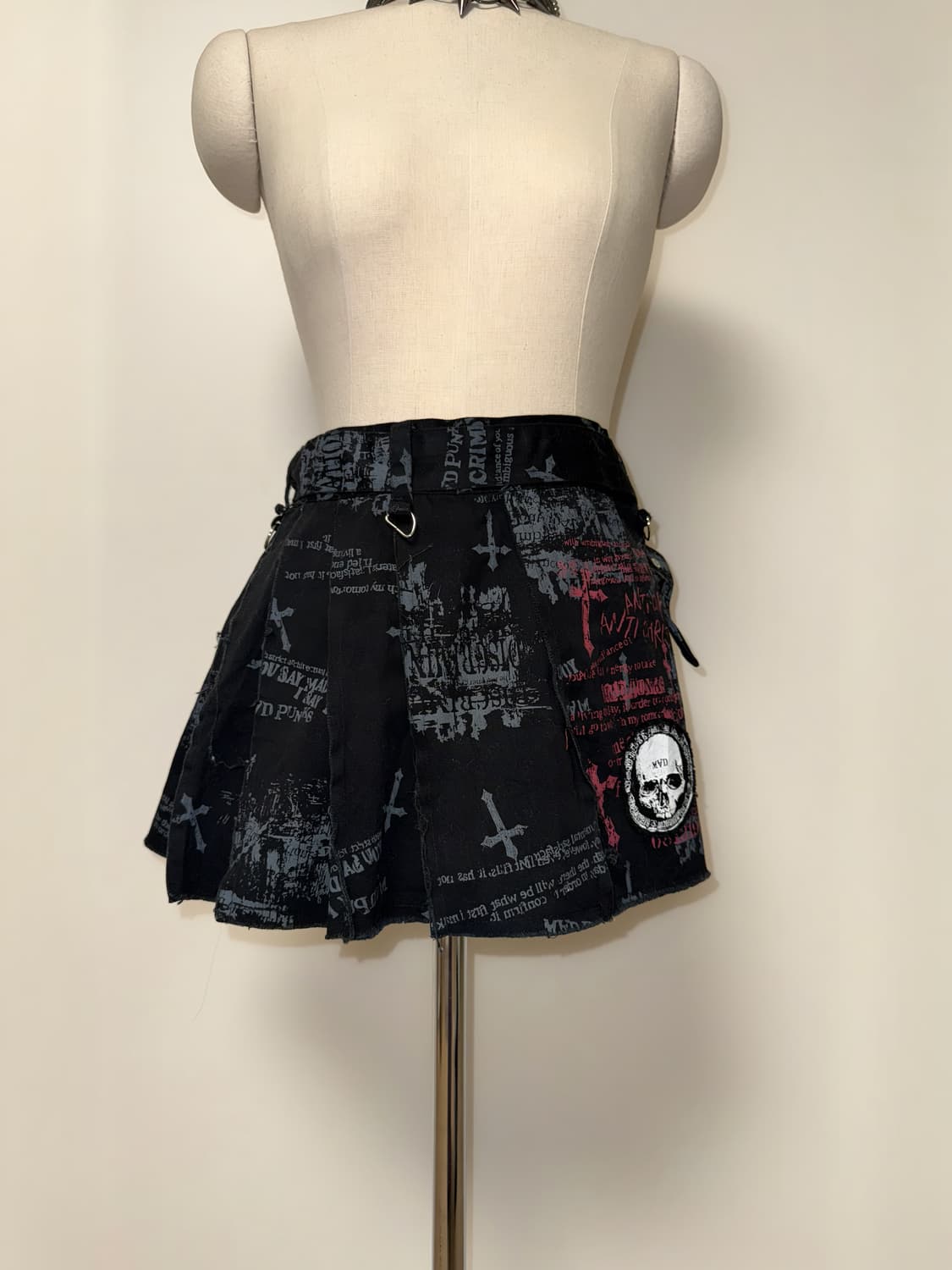 매드펑크 커스텀 랩스커트 상품이미지1