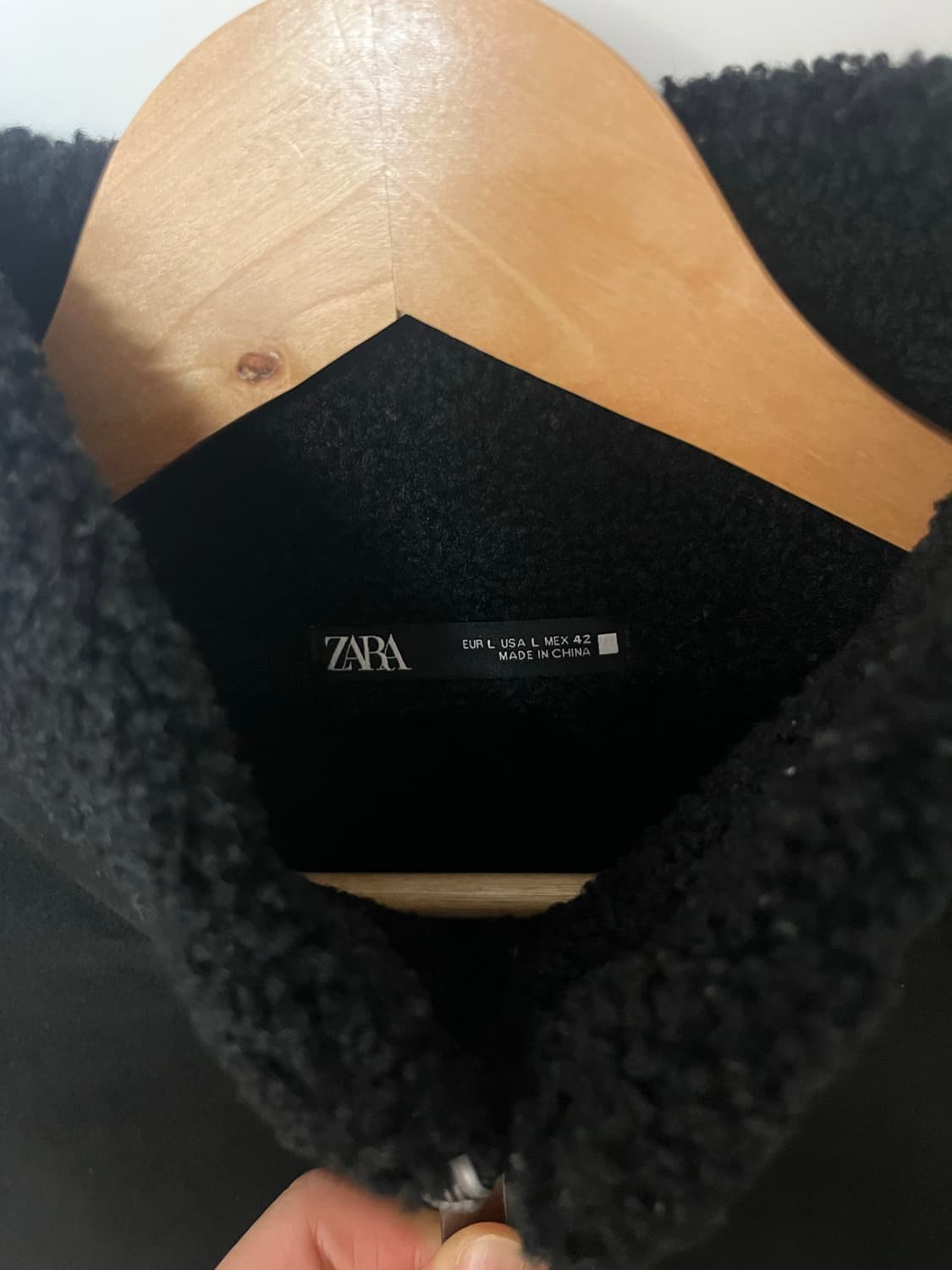 zara 스웨이드 양털 봄버 자켓 상품이미지3