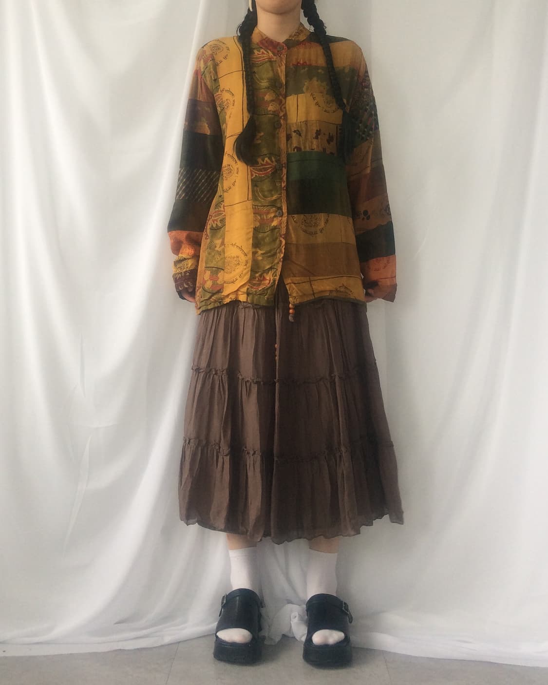 Oriental mood patch work jacket 상품이미지6