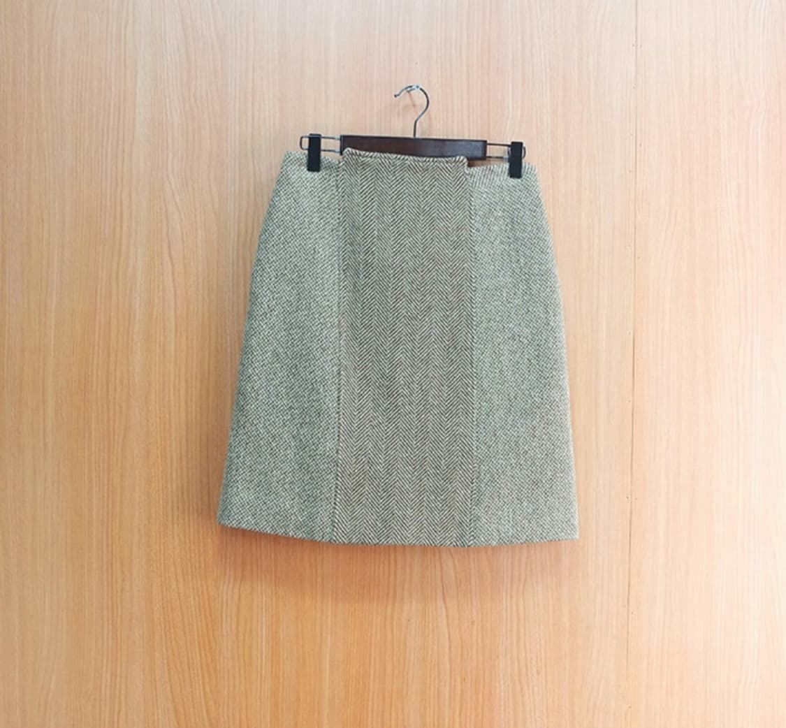 이태리산 HOMEOLIVE 헤링본 스커트 상품이미지1