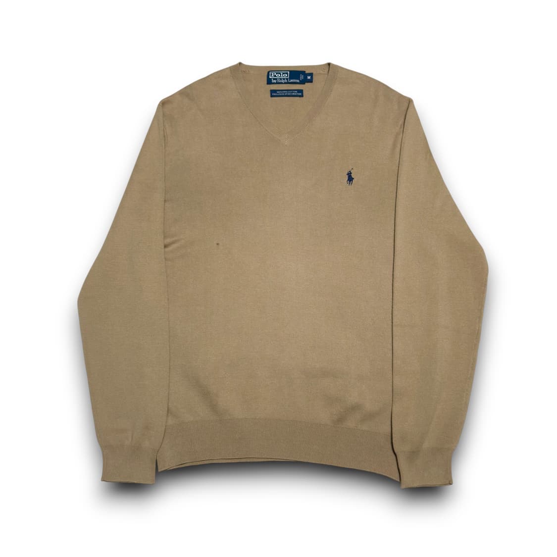 Polo Ralph Lauren 피마코튼 베이지 브이넥 니트 상품이미지1