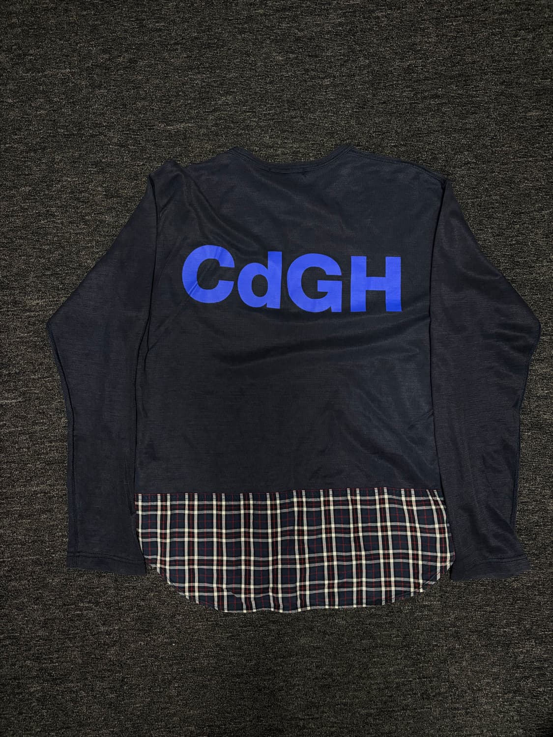 꼼데가르송 옴므 네이비 긴팔티셔츠 L 상품이미지3