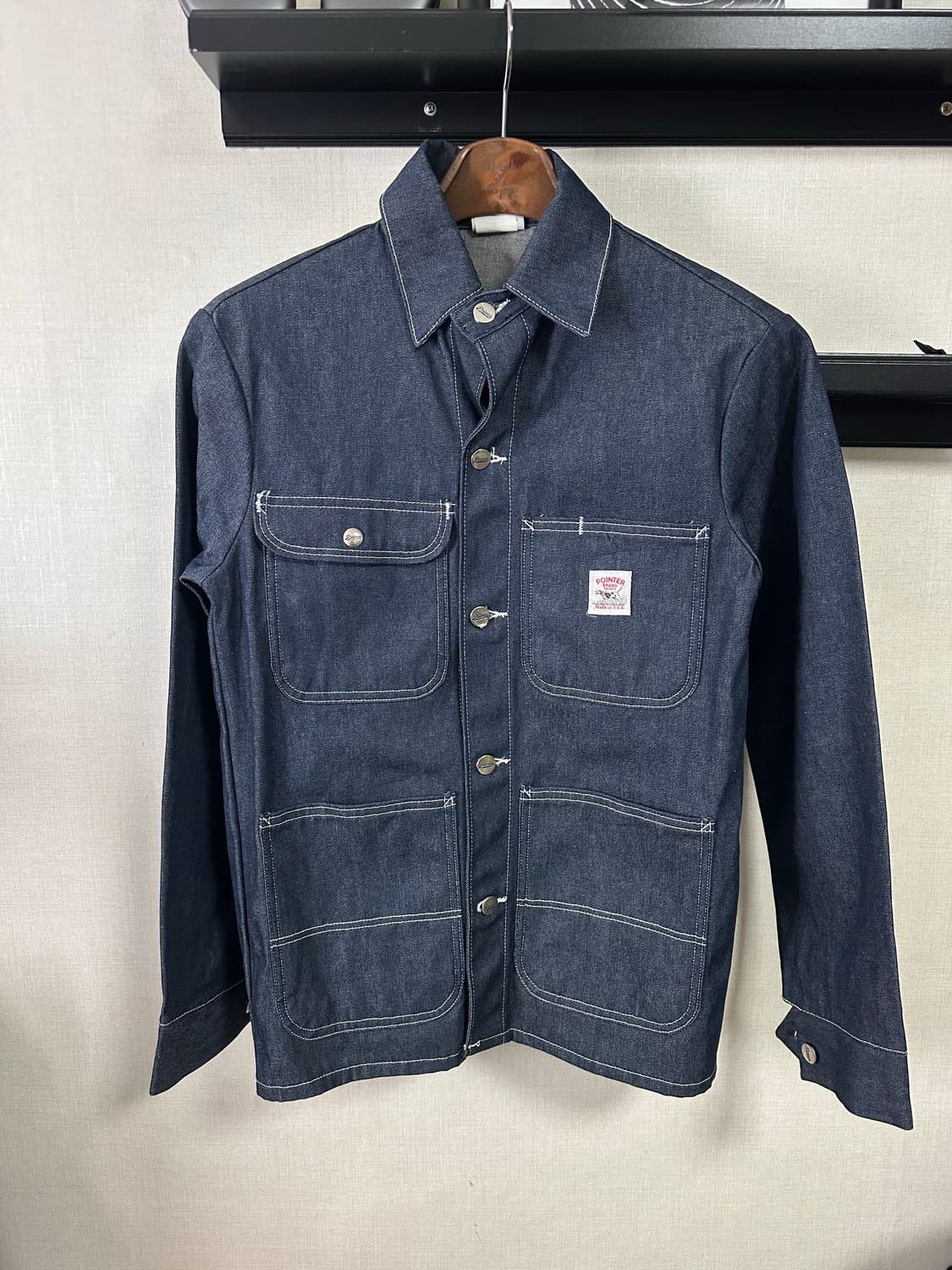 포인터 데님 워크 자켓 XS(85-90) 상품이미지1