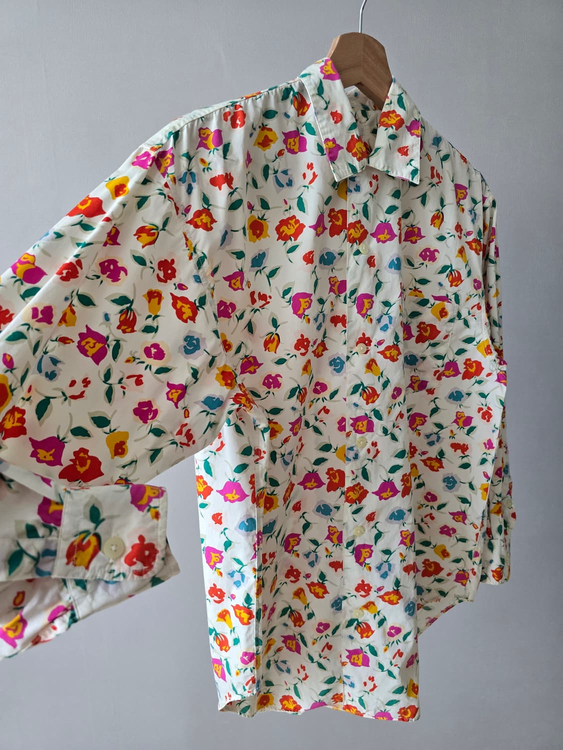 Tparts 일본 빈티지 플라워 셔츠  상품이미지3