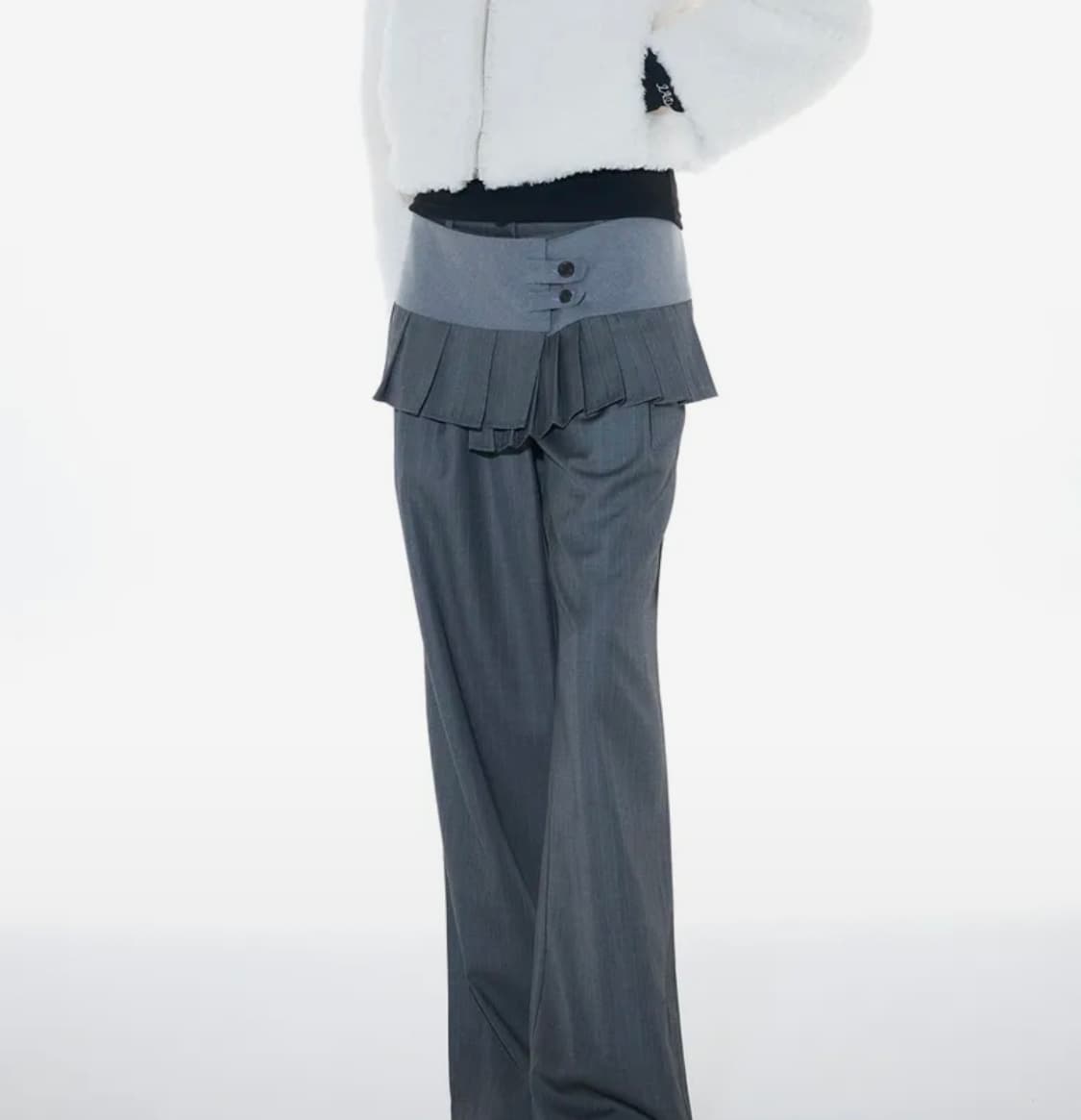 라티젠 L14 PLEATS WRAP SET (GRAY) 상품이미지2