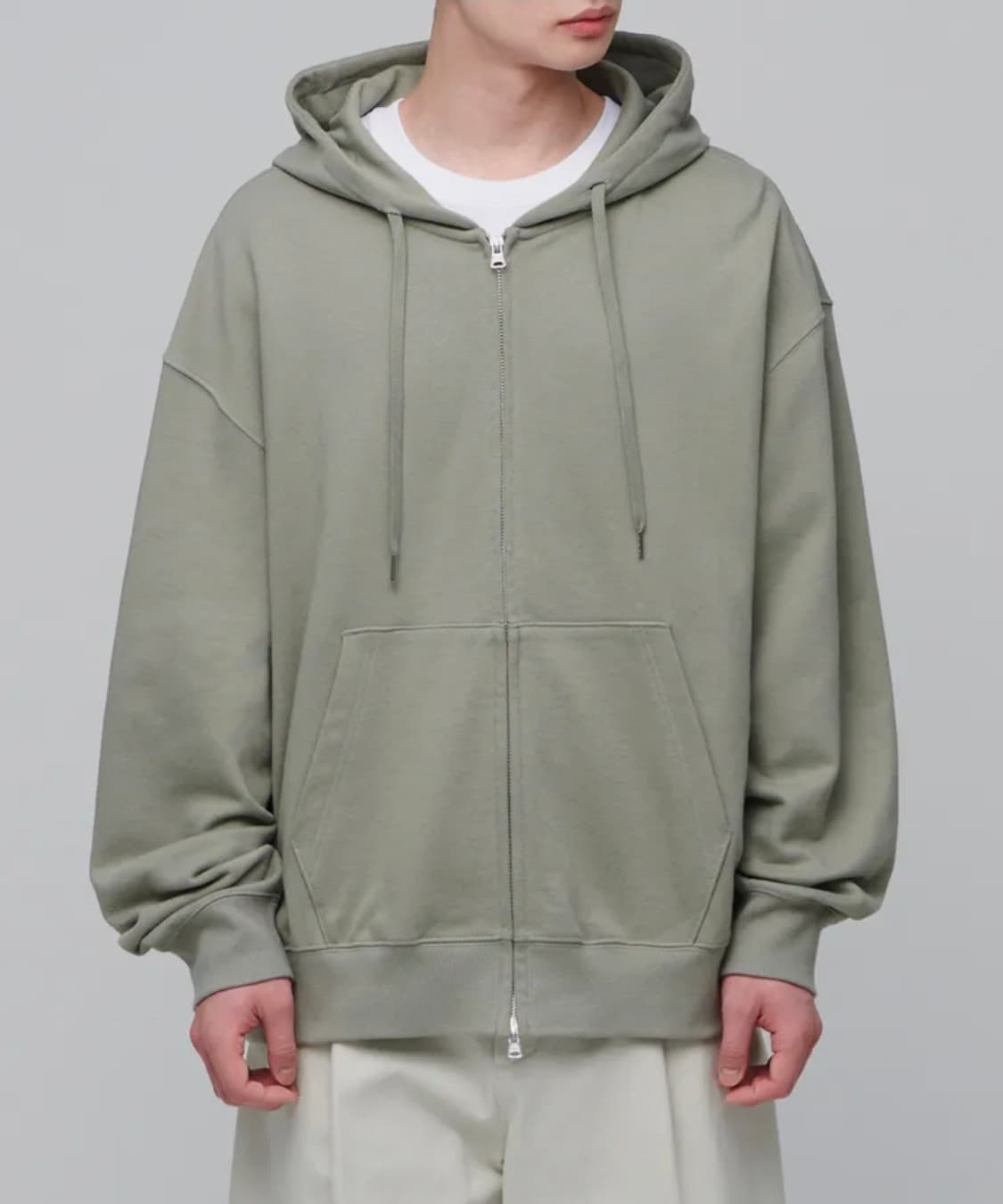 새제품급 L 피스타치오)무탠다드 엑스트라 오버사이즈 후디드 스웨트 집업 상품이미지1