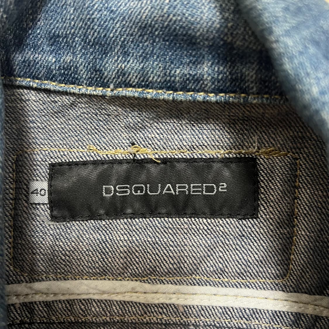 디스퀘어드2 여성 와펜 패치 데님 자켓 [중청] 40 상품이미지8
