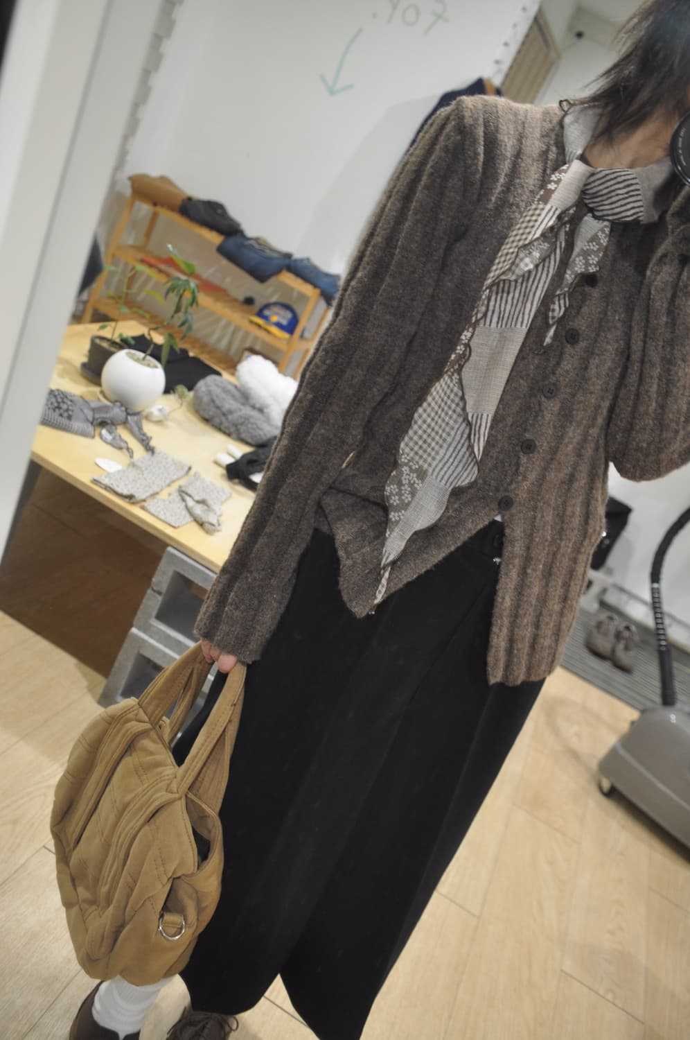 vintage corduroy skirt pants 상품이미지2