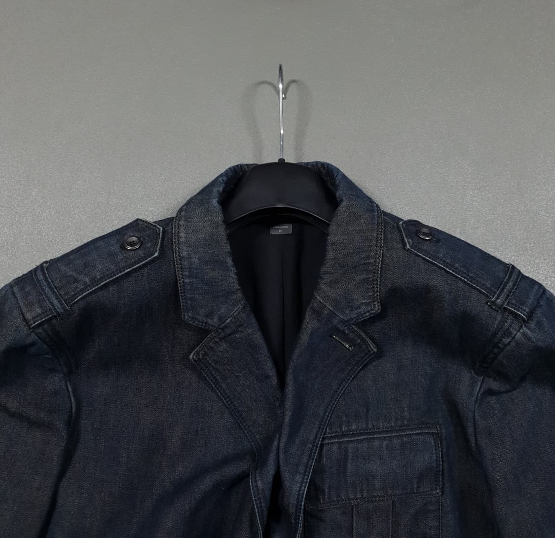 XL) 아르마니 익스체인지 테일러드 포켓 데님 블레이저 자켓 인디고 상품이미지5