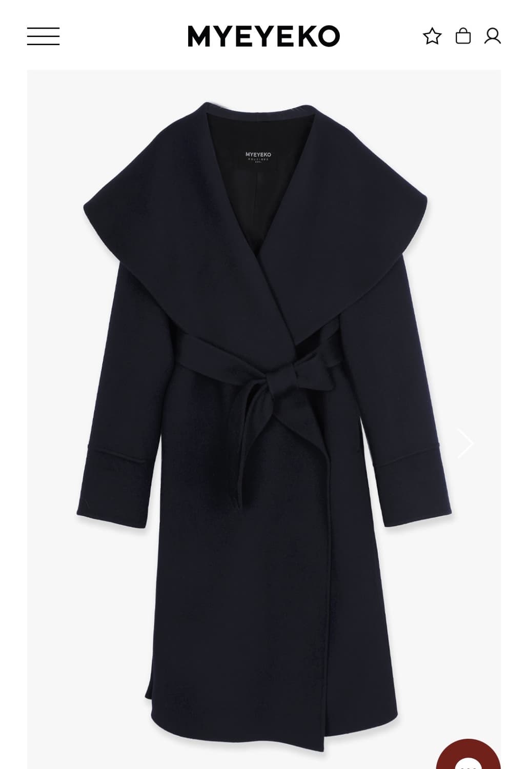 마이아이코 와이드카라 코트 상품이미지2